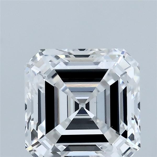 2.01 Carat Asscher Shaped, Ideal Cut, D Color, VS1 Clarity, IGI Certified Lab Grown Diamond