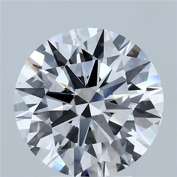 3.75 Carat Round Shaped, Ideal Cut, D Color, VS1 Clarity, IGI Certified Lab Grown Diamond