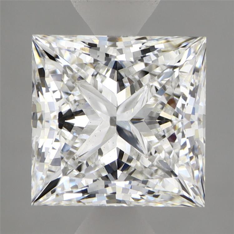 2.86 Carat Princess Shaped, Ideal Cut, E Color, VS2 Clarity, IGI Certified Lab Grown Diamond