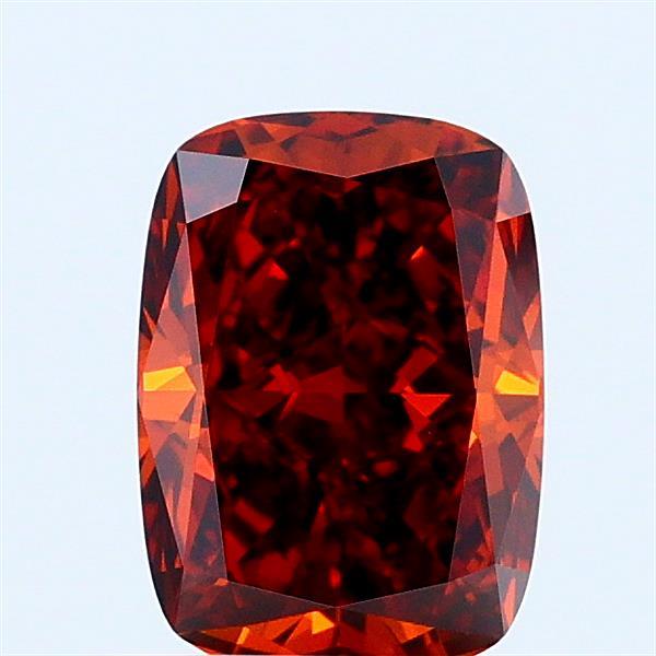 1.06 Carat Cushion Shaped, Excellent Cut, FANCY DEEP ORANGE Color, VVS2 Clarity, IGI Certified Lab Grown Diamond