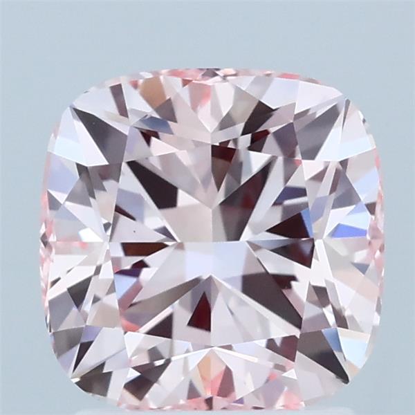 2.00 Carat Cushion Shaped, Ideal Cut, FANCY INTENSE PINK Color, VS1 Clarity, IGI Certified Lab Grown Diamond