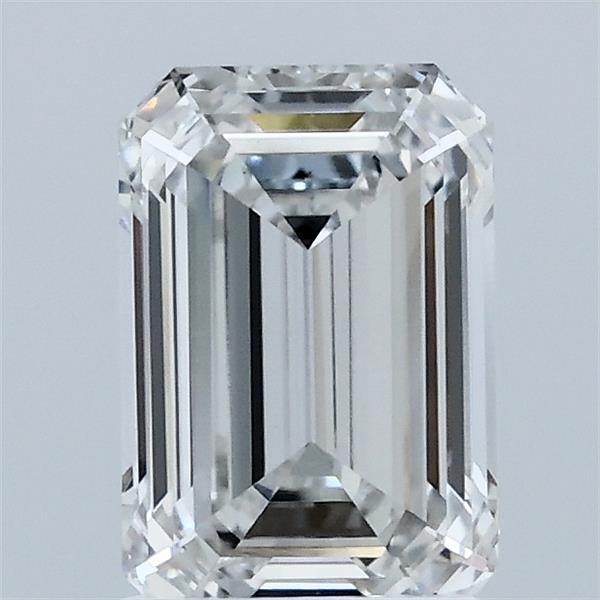 1.51 Carat Emerald Shaped, Ideal Cut, F Color, VVS2 Clarity, IGI Certified Lab Grown Diamond