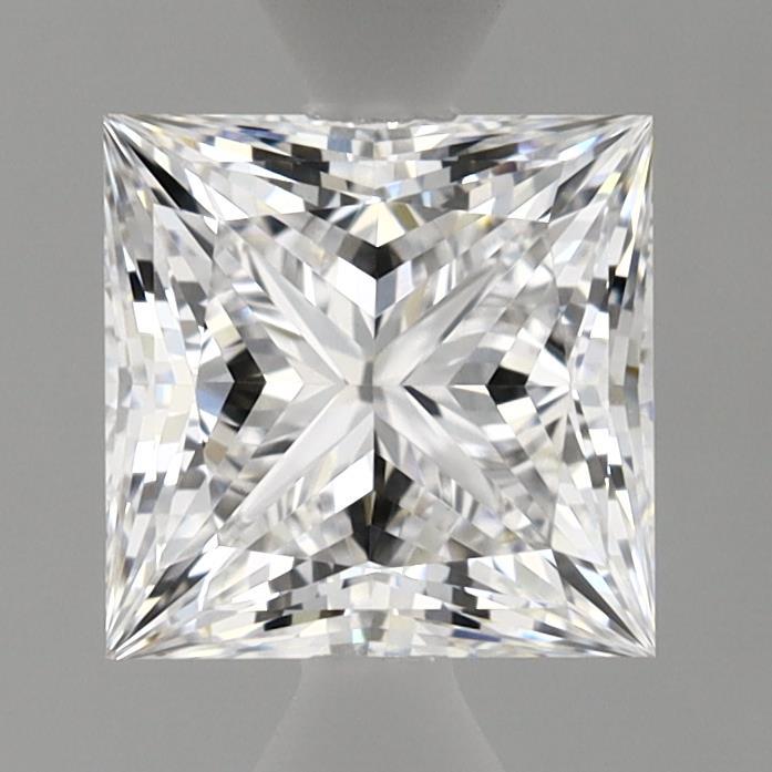 1.58 Carat Princess Shaped, Ideal Cut, E Color, VVS2 Clarity, IGI Certified Lab Grown Diamond