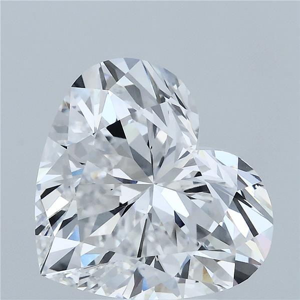 5.00 Carat Heart Shaped, Ideal Cut, D Color, VVS2 Clarity, IGI Certified Lab Grown Diamond