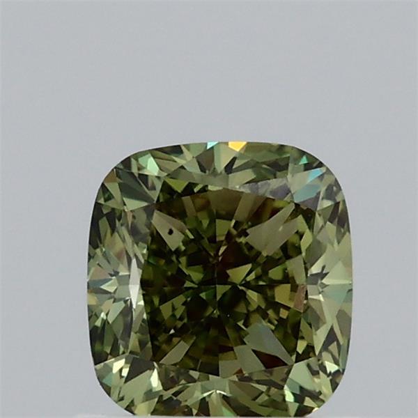 1.02 Carat Cushion Shaped, Excellent Cut, FANCY VIVID GREEN Color, VS2 Clarity, IGI Certified Lab Grown Diamond
