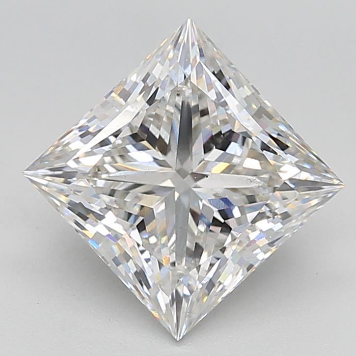 4.06 Carat Princess Shaped, Ideal Cut, G Color, VS2 Clarity, IGI Certified Lab Grown Diamond