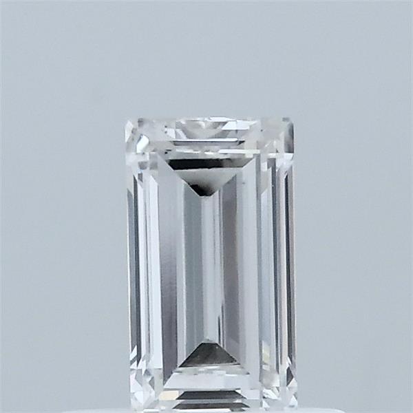 0.54 Carat Baguette Shaped, Very Good Cut, D Color, VS1 Clarity, IGI Certified Lab Grown Diamond