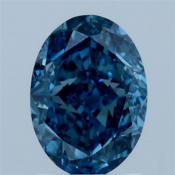 2.06 Carat Oval Shaped, Excellent Cut, FANCY VIVID BLUE Color, VS1 Clarity, IGI Certified Lab Grown Diamond