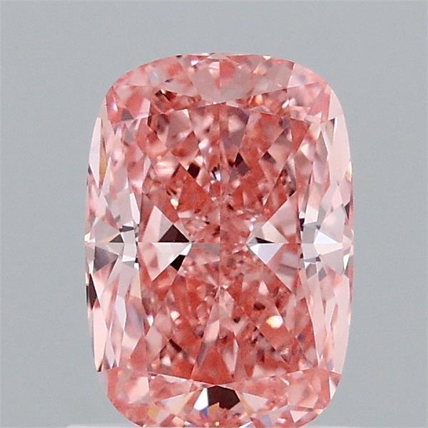 1.20 Carat Cushion Shaped, Ideal Cut, FANCY VIVID PINK Color, VVS2 Clarity, IGI Certified Lab Grown Diamond