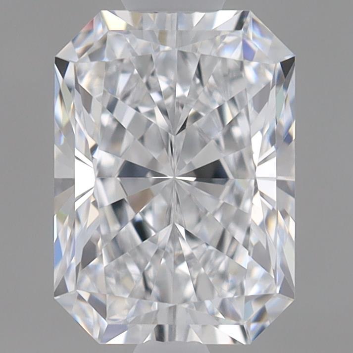 0.72 Carat Radiant Shaped, Ideal Cut, D Color, VVS2 Clarity, IGI Certified Lab Grown Diamond