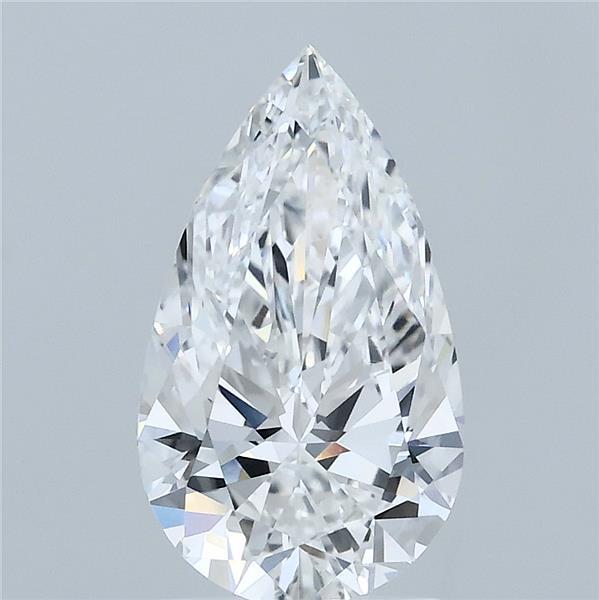 1.87 Carat Pear Shaped, Ideal Cut, E Color, VVS1 Clarity, IGI Certified Lab Grown Diamond