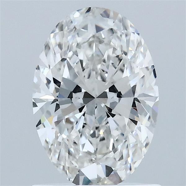 1.10 Carat Oval Shaped, Ideal Cut, F Color, VVS2 Clarity, IGI Certified Lab Grown Diamond