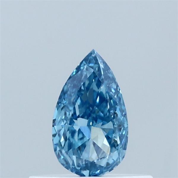 0.35 Carat Pear Shaped, Ideal Cut, FANCY VIVID BLUE Color, VS1 Clarity, IGI Certified Lab Grown Diamond
