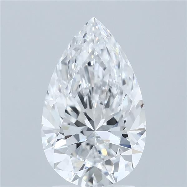 2.51 Carat Pear Shaped, Excellent Cut, D Color, VVS2 Clarity, IGI Certified Lab Grown Diamond