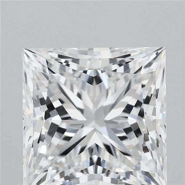 4.23 Carat Princess Shaped, Ideal Cut, E Color, VVS2 Clarity, IGI Certified Lab Grown Diamond