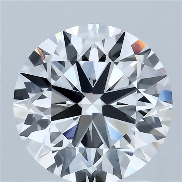 2.00 Carat Round Shaped, Excellent Cut, D Color, VVS2 Clarity, IGI Certified Lab Grown Diamond