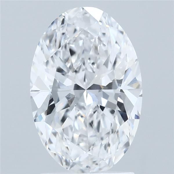 2.10 Carat Oval Shaped, Ideal Cut, D Color, VVS2 Clarity, IGI Certified Lab Grown Diamond