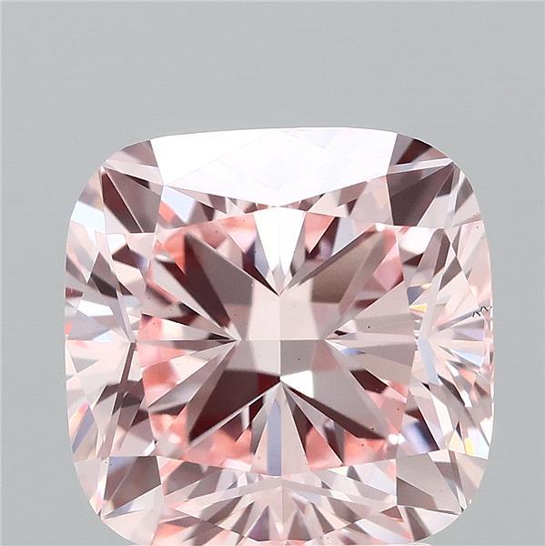 2.68 Carat Cushion Shaped, Ideal Cut, FANCY VIVID PINK Color, VS1 Clarity, IGI Certified Lab Grown Diamond