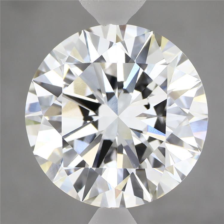 6.03 Carat Round Shaped, Excellent Cut, F Color, VVS2 Clarity, IGI Certified Lab Grown Diamond