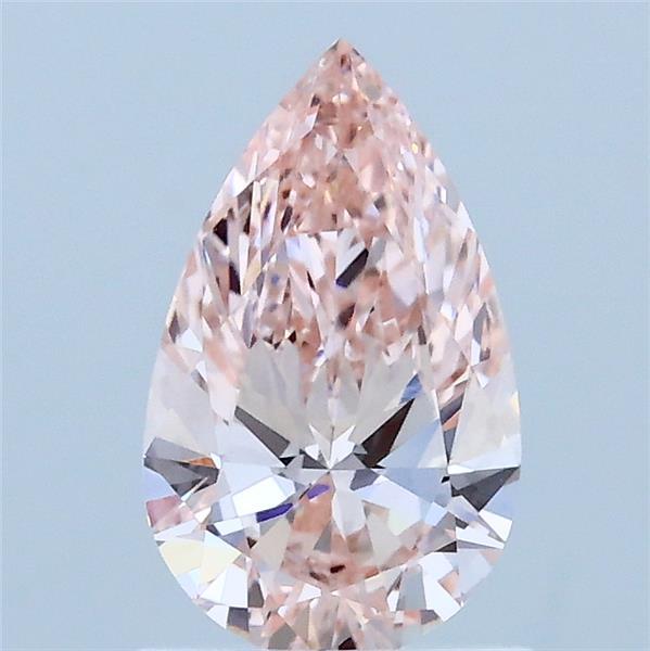1.01 Carat Pear Shaped, Ideal Cut, FANCY INTENSE PINK Color, VVS2 Clarity, IGI Certified Lab Grown Diamond