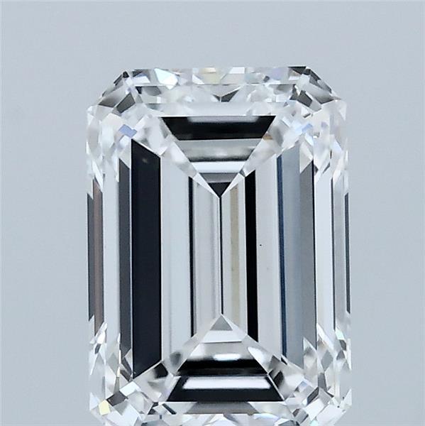 2.00 Carat Emerald Shaped, Ideal Cut, D Color, VVS2 Clarity, IGI Certified Lab Grown Diamond
