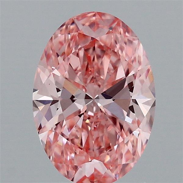 1.05 Carat Oval Shaped, Ideal Cut, FANCY VIVID PINK Color, VS1 Clarity, IGI Certified Lab Grown Diamond