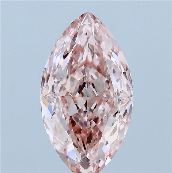 2.05 Carat Marquise Shaped, Ideal Cut, FANCY INTENSE PINK Color, VVS2 Clarity, IGI Certified Lab Grown Diamond