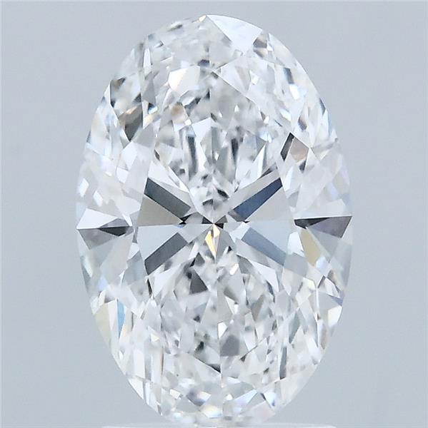2.00 Carat Oval Shaped, Ideal Cut, D Color, VVS2 Clarity, IGI Certified Lab Grown Diamond