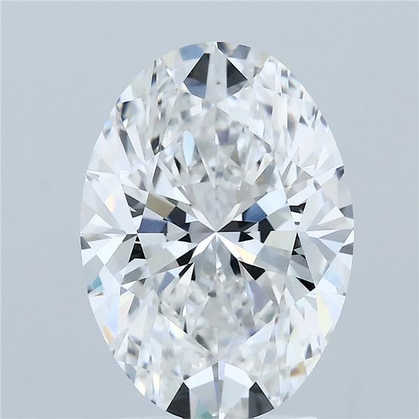 3.06 Carat Oval Shaped, Excellent Cut, F Color, VVS2 Clarity, IGI Certified Lab Grown Diamond
