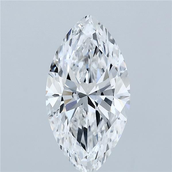 2.80 Carat Marquise Shaped, Ideal Cut, E Color, VVS2 Clarity, IGI Certified Lab Grown Diamond