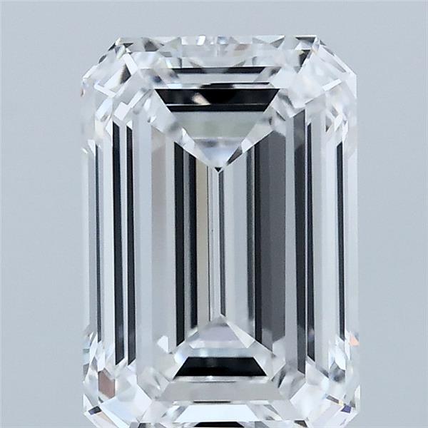 2.06 Carat Emerald Shaped, Ideal Cut, D Color, VVS2 Clarity, IGI Certified Lab Grown Diamond