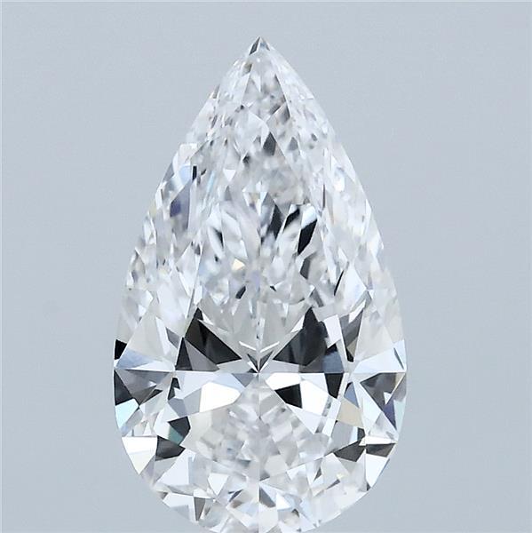1.88 Carat Pear Shaped, Ideal Cut, D Color, VVS1 Clarity, IGI Certified Lab Grown Diamond