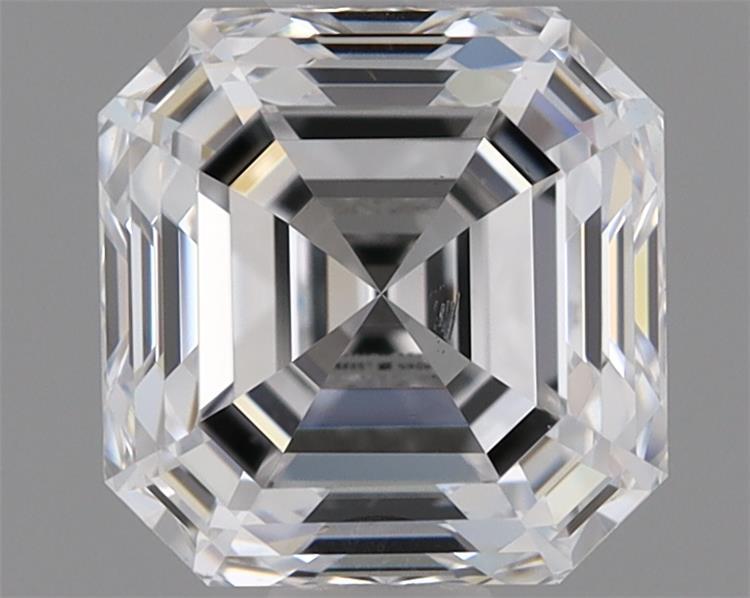 1.54 Carat Asscher Shaped, Very Good Cut, D Color, SI1 Clarity, IGI Certified Lab Grown Diamond