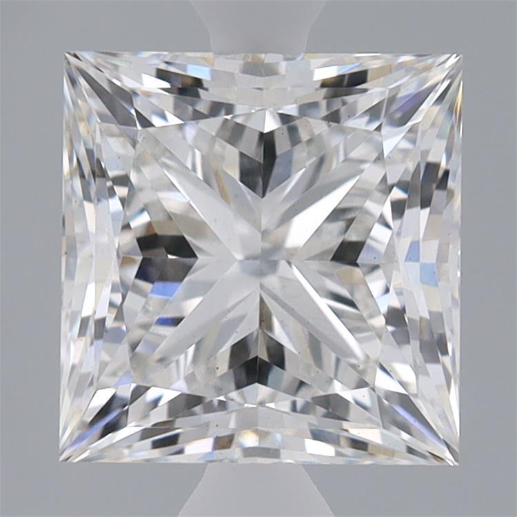 2.46 Carat Princess Shaped, Ideal Cut, F Color, VS1 Clarity, IGI Certified Lab Grown Diamond