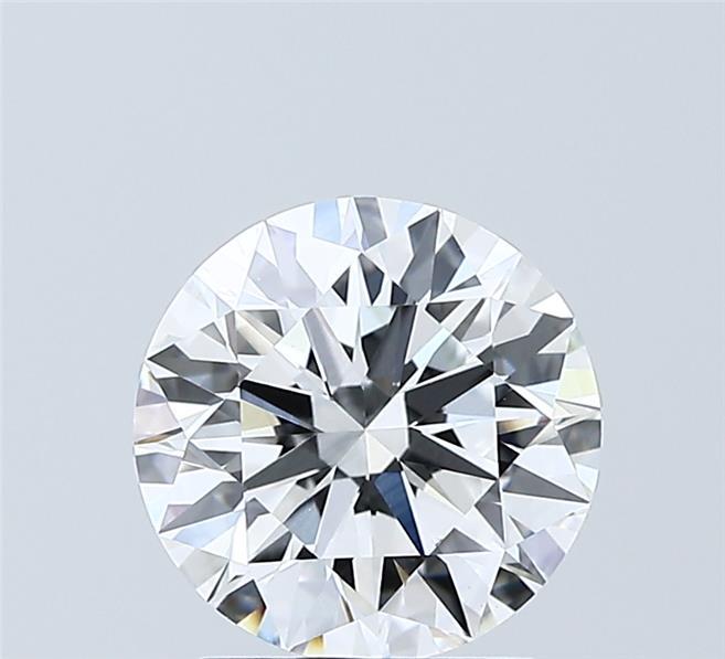 2.04 Carat Round Shaped, Ideal Cut, D Color, VVS2 Clarity, IGI Certified Lab Grown Diamond