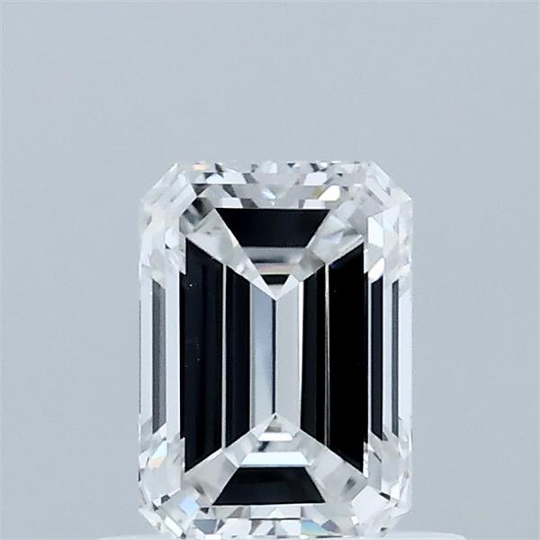 0.73 Carat Emerald Shaped, Ideal Cut, D Color, VVS2 Clarity, IGI Certified Lab Grown Diamond