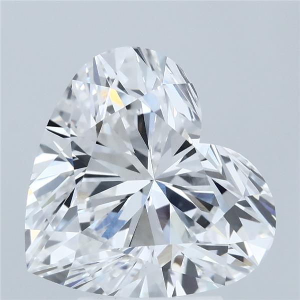 4.03 Carat Heart Shaped, Ideal Cut, D Color, VVS2 Clarity, IGI Certified Lab Grown Diamond