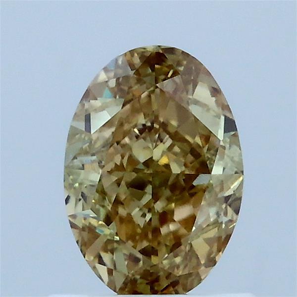 1.02 Carat Oval Shaped, Very Good Cut, FANCY YELLOW Color, VVS2 Clarity, IGI Certified Lab Grown Diamond