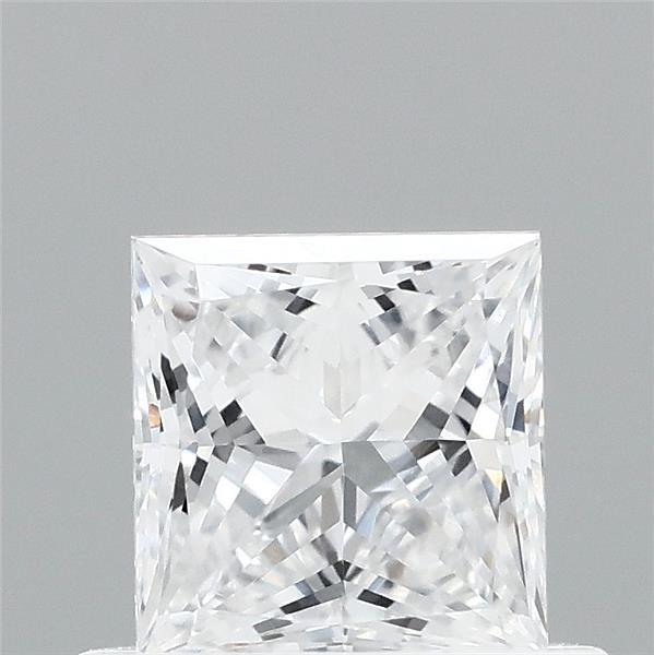 0.57 Carat Princess Shaped, Very Good Cut, D Color, VVS1 Clarity, IGI Certified Lab Grown Diamond