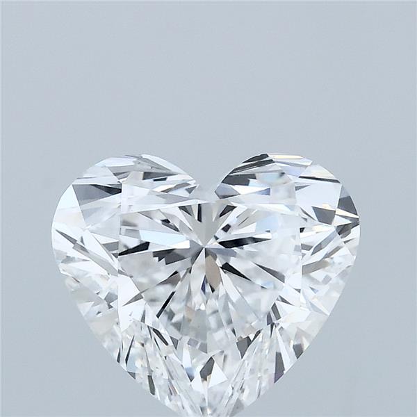 2.54 Carat Heart Shaped, Ideal Cut, D Color, VVS2 Clarity, IGI Certified Lab Grown Diamond