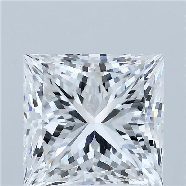 3.06 Carat Princess Shaped, Ideal Cut, D Color, VS1 Clarity, IGI Certified Lab Grown Diamond