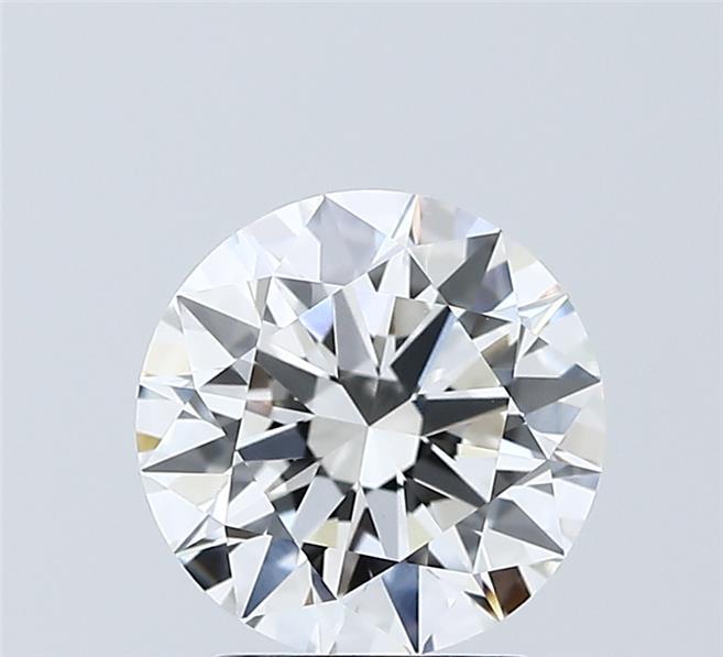 2.05 Carat Round Shaped, Ideal Cut, F Color, VVS2 Clarity, IGI Certified Lab Grown Diamond