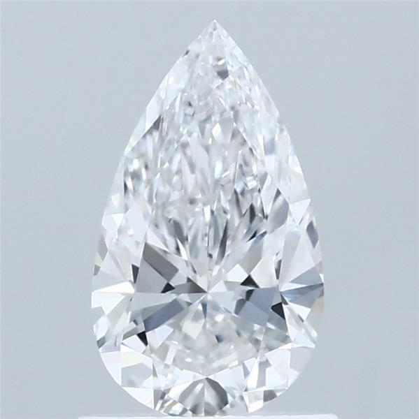 0.90 Carat Pear Shaped, Ideal Cut, D Color, VVS2 Clarity, IGI Certified Lab Grown Diamond
