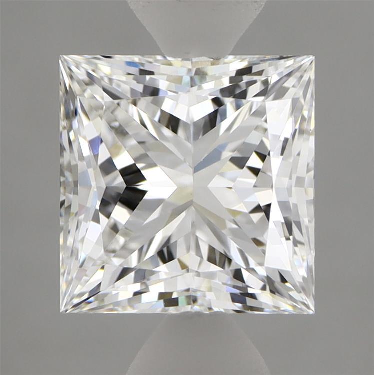 2.49 Carat Princess Shaped, Ideal Cut, E Color, VVS2 Clarity, IGI Certified Lab Grown Diamond