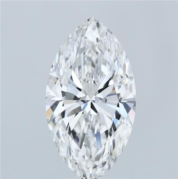 3.17 Carat Marquise Shaped, Ideal Cut, F Color, VVS2 Clarity, IGI Certified Lab Grown Diamond