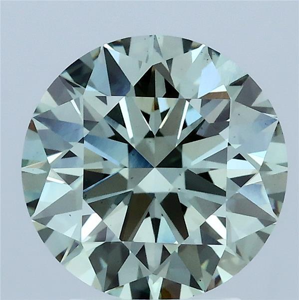 2.80 Carat Round Shaped, Ideal Cut, FANCY VIVID GREEN Color, VS2 Clarity, IGI Certified Lab Grown Diamond