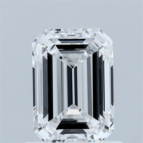 1.00 Carat Emerald Shaped, Ideal Cut, D Color, VVS1 Clarity, IGI Certified Lab Grown Diamond
