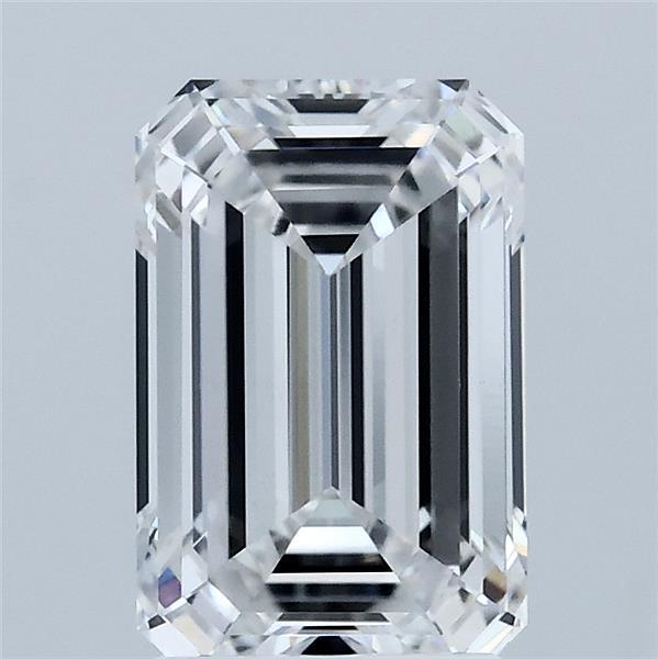2.03 Carat Emerald Shaped, Ideal Cut, E Color, VVS2 Clarity, IGI Certified Lab Grown Diamond
