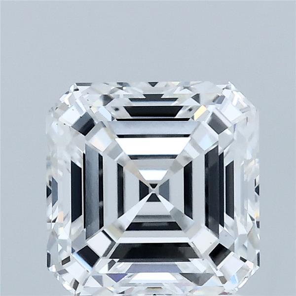 1.87 Carat Asscher Shaped, Ideal Cut, D Color, VS1 Clarity, IGI Certified Lab Grown Diamond