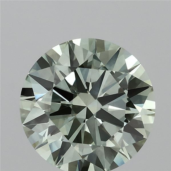 3.02 Carat Round Shaped, FANCY VIVID GREEN Color, VS1 Clarity, IGI Certified Lab Grown Diamond